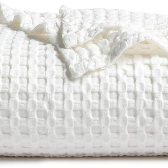 Bedding Luxury Bamboo Cotton Blend King Blanket White Poshmark